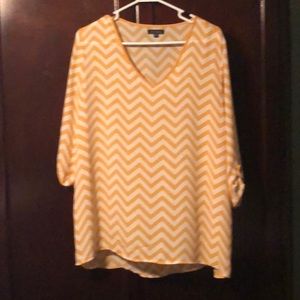 Thin Yellow and White Strip Tunic
